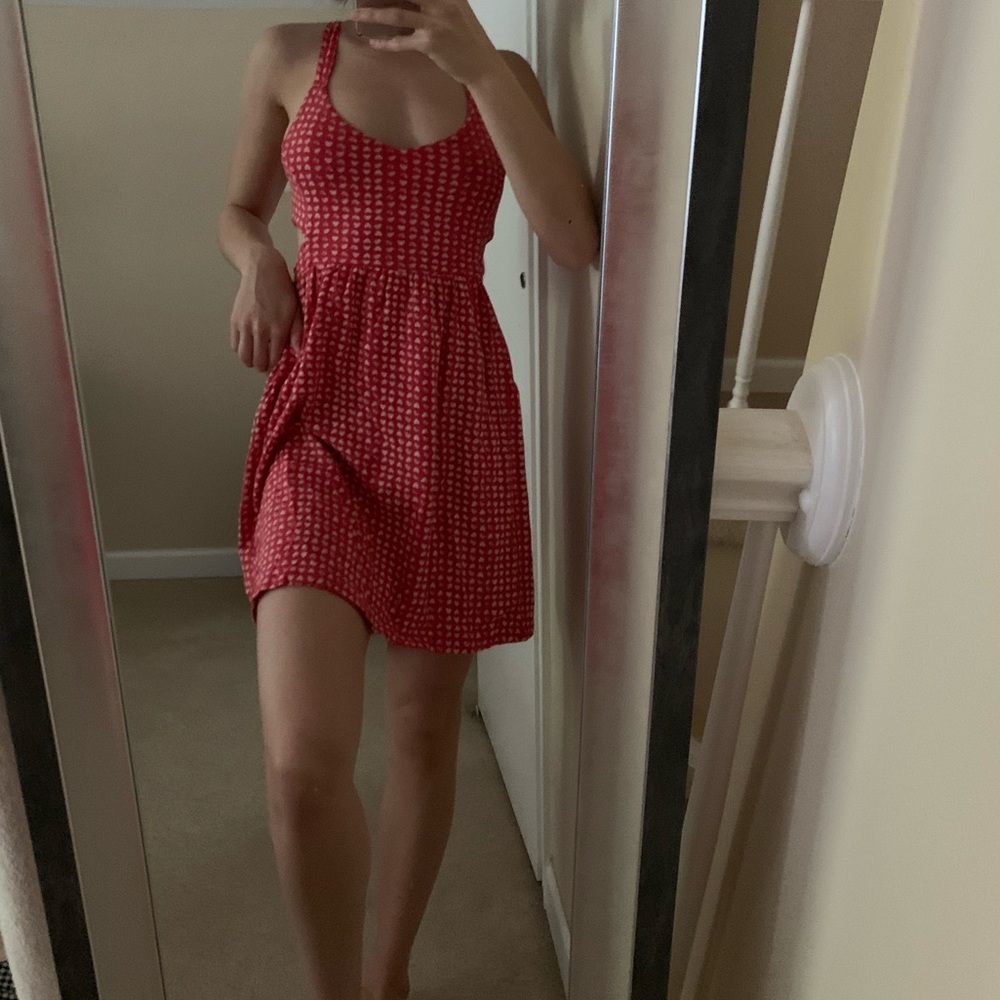 Skater dress with mini heart detailing